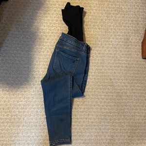 Blanqi maternity jeans size 10 in clean wash